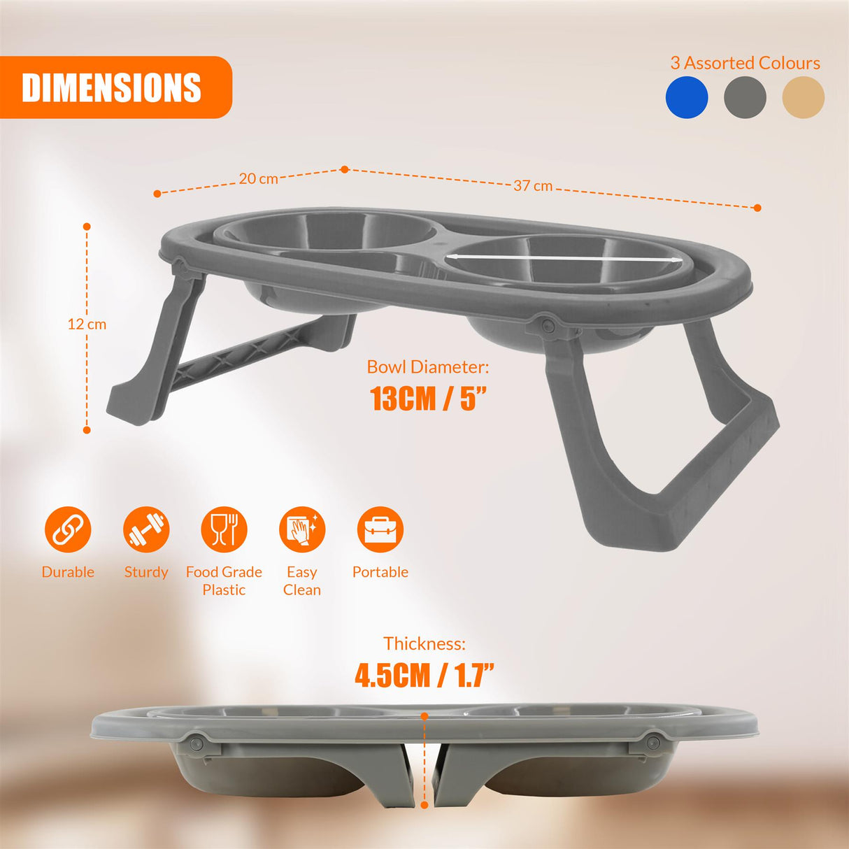 Elevated Double Pet Bowls by GEEZY - UKBuyZone