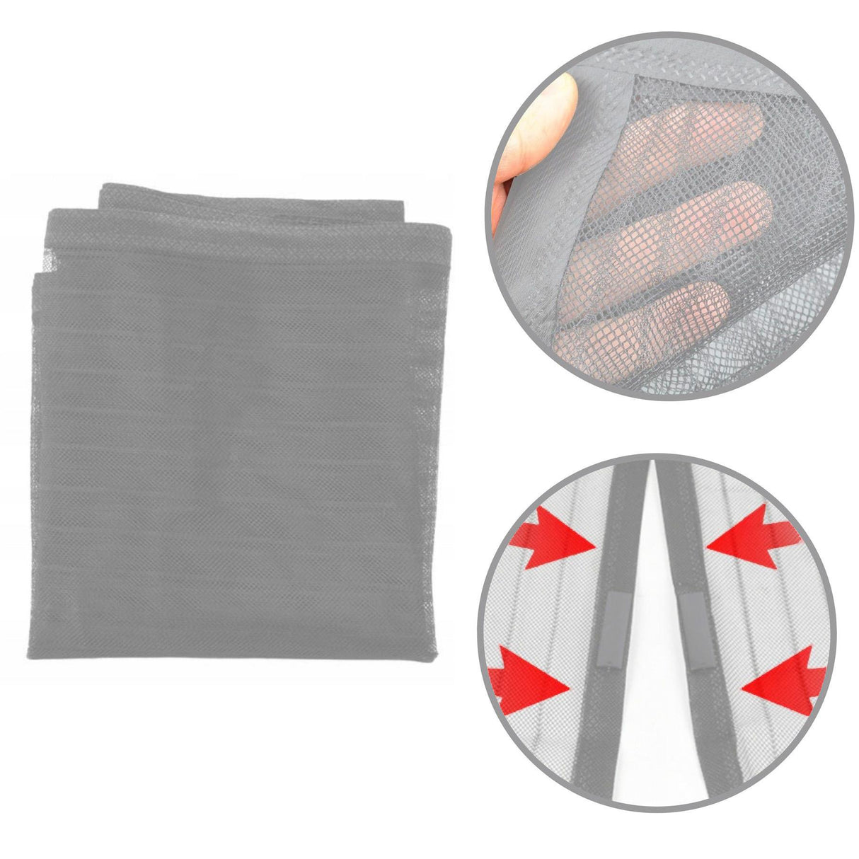 Magnetic Insect Door Screen Grey