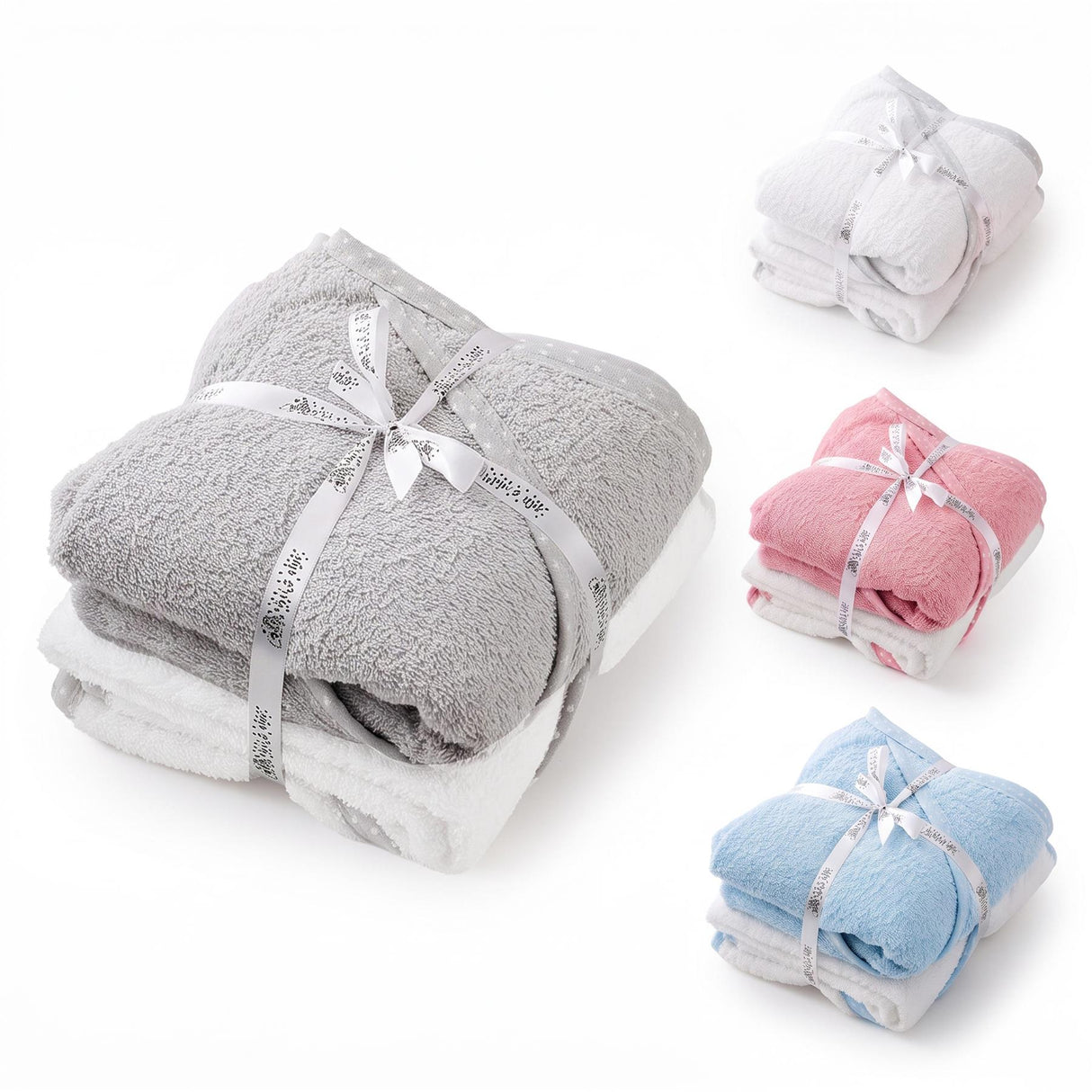 Pack of 2 Hooded Baby Bath Towels
