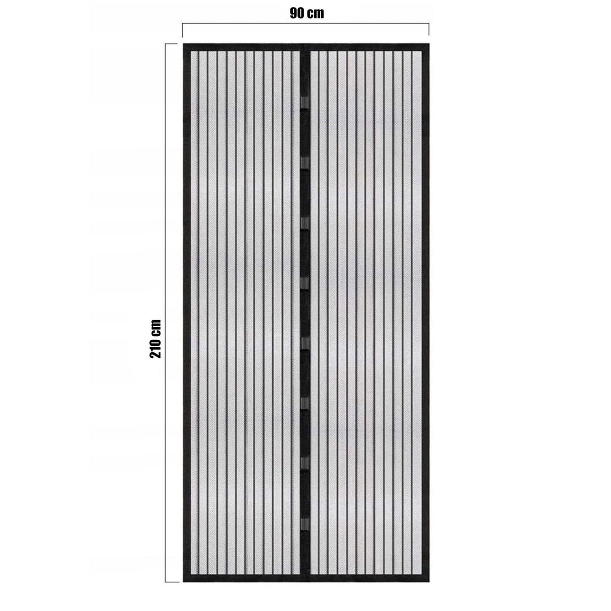 Magnetic Insect Door Screen Black by GEEZY - UKBuyZone