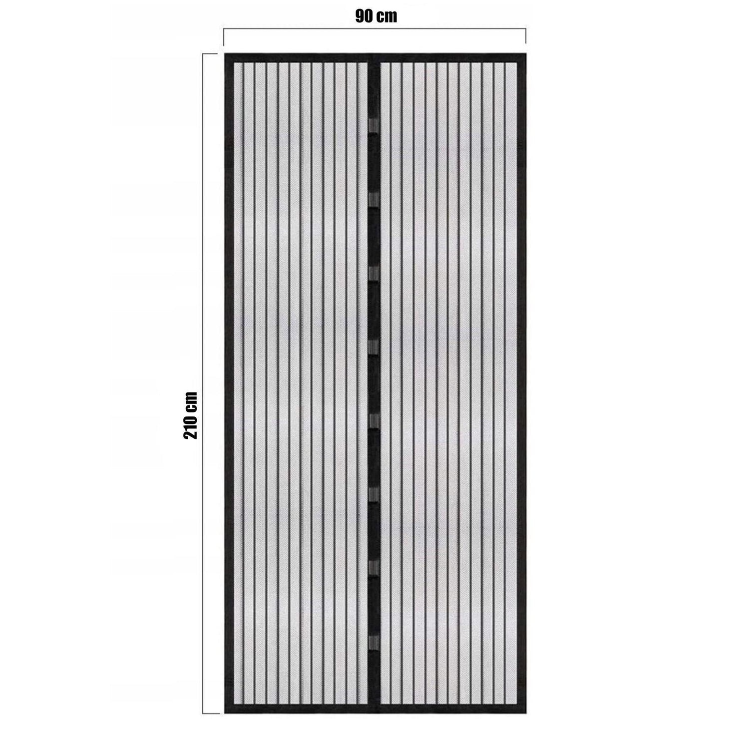 Magnetic Insect Door Screen Black by GEEZY - UKBuyZone