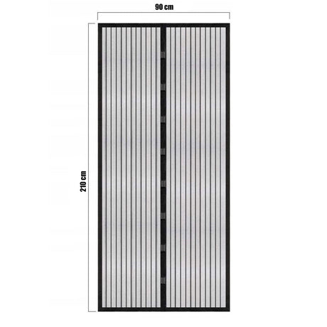 Magnetic Insect Door Screen Black by GEEZY - UKBuyZone