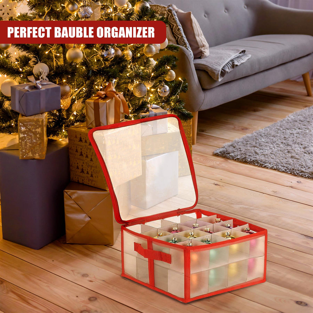 32 Christmas Baubles Storage Box