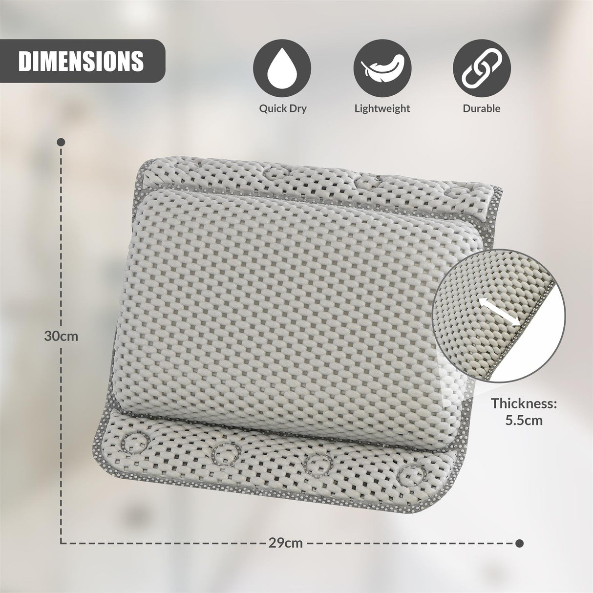 Bathtub Pillow by GEEZY - UKBuyZone