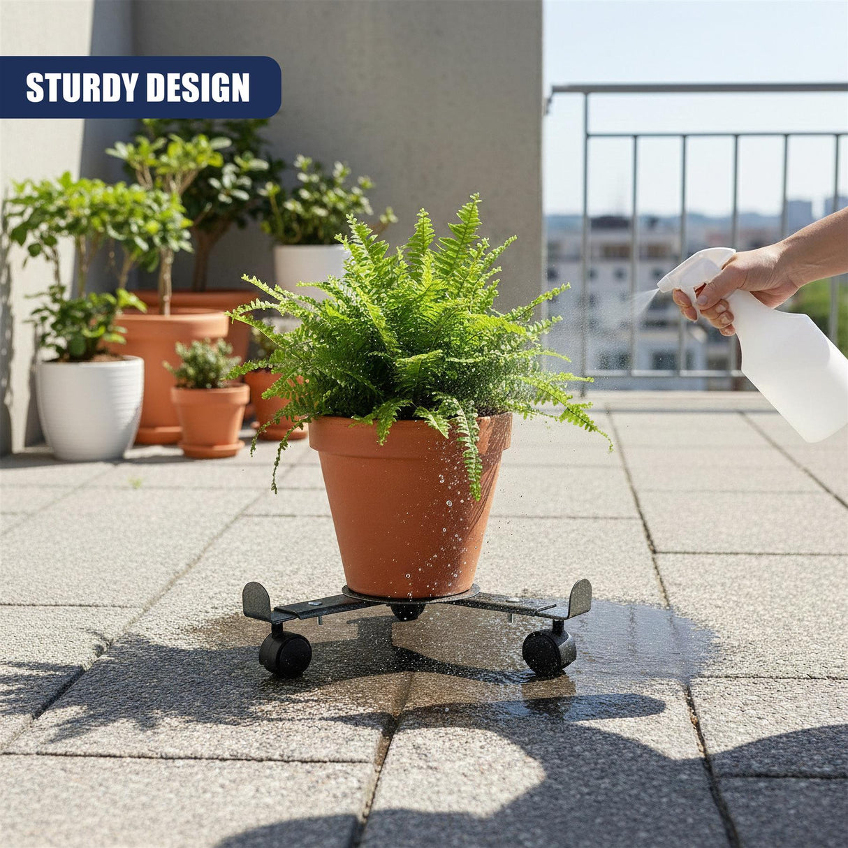 Plant Stand On Wheels