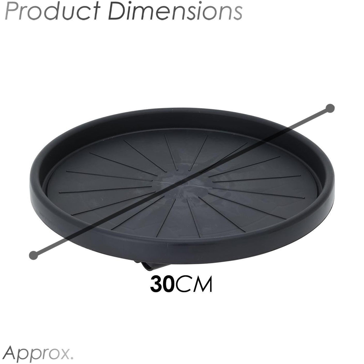 Round Plant Caddy with Wheels