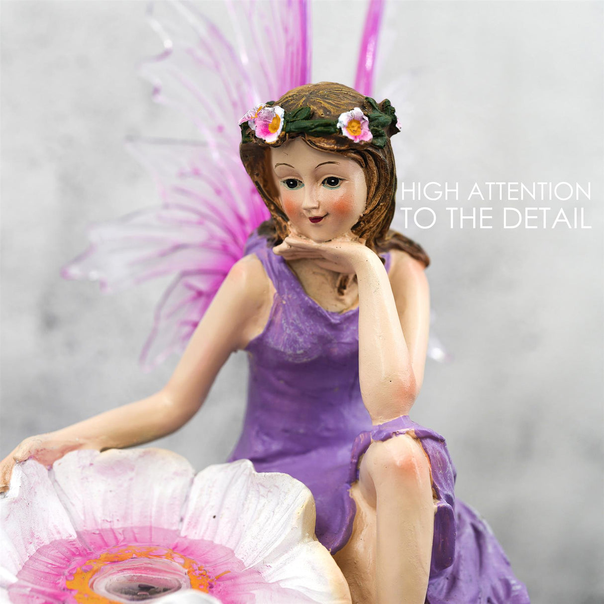 Fairy Water Feature Indoor With LED by GEEZY - UKBuyZone