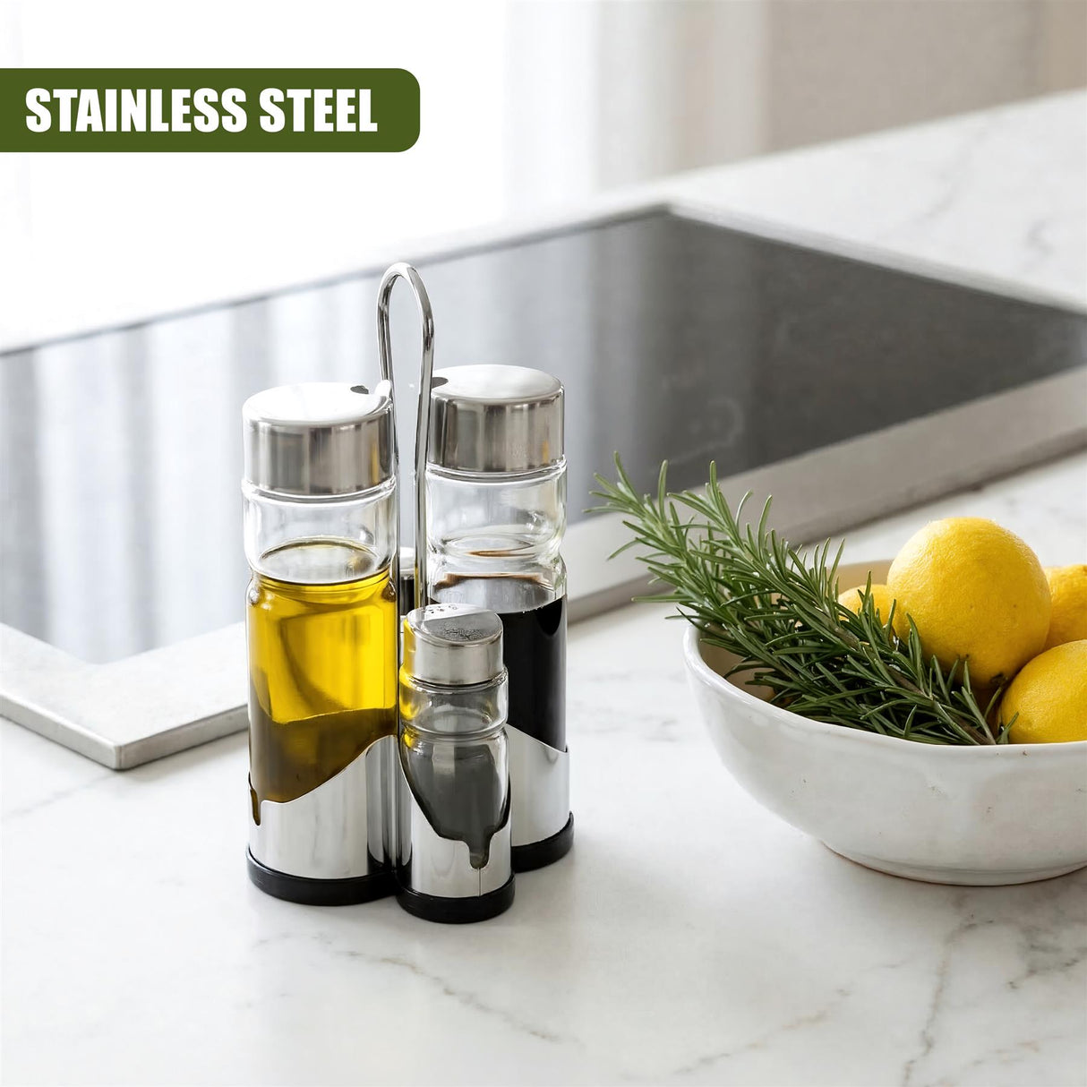 4 Piece Condiment Set