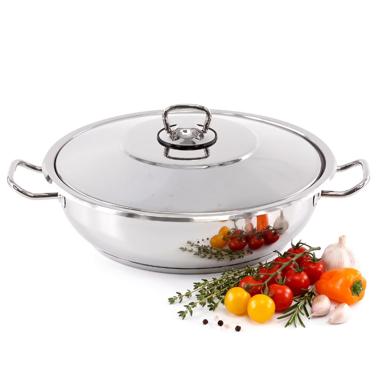 Shallow Casserole Pot with Lid - 3 L