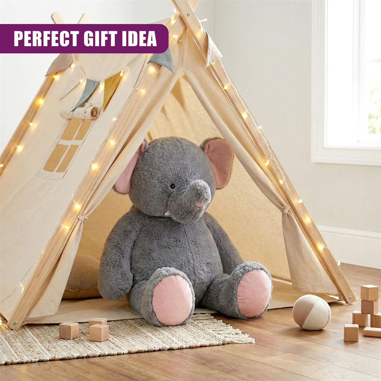 Giant Elephant Soft Toy - 100 cm