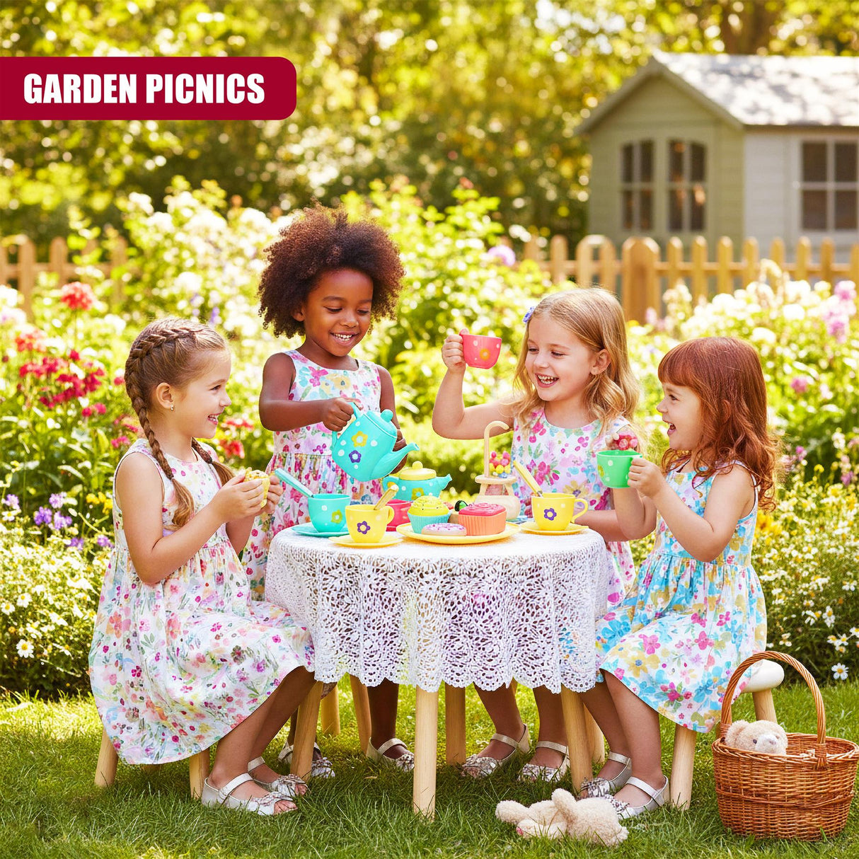 Children's Pretend Tea Playset