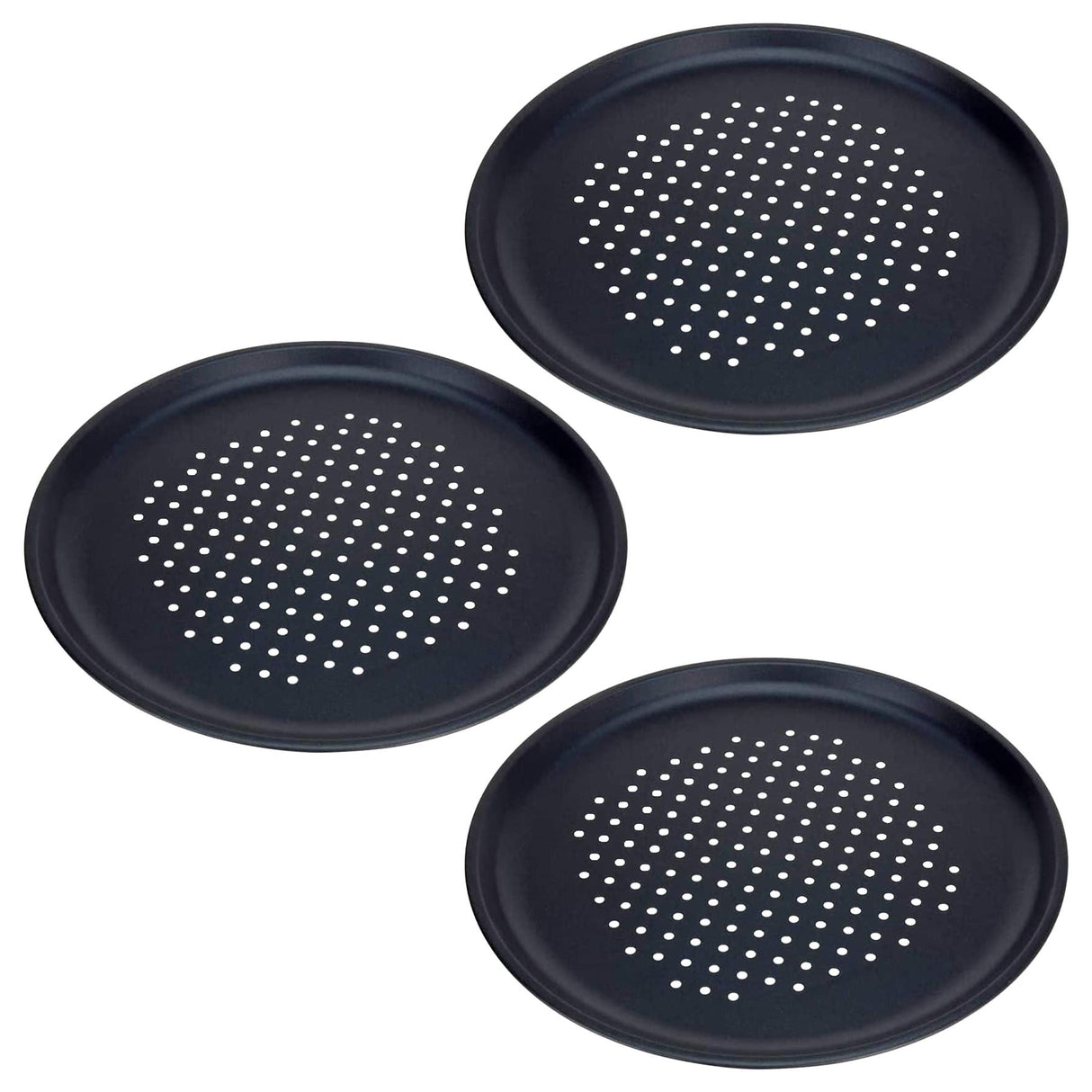 "Non-stick Pizza Baking Tray Set, 3 pcs." - UKBuyZone