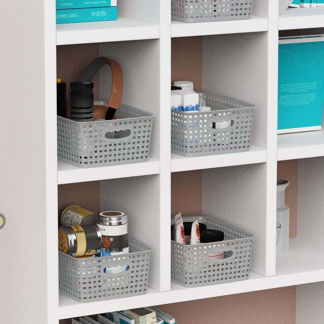 Plastic Storage Baskets Set of 6 by GEEZY - UKBuyZone