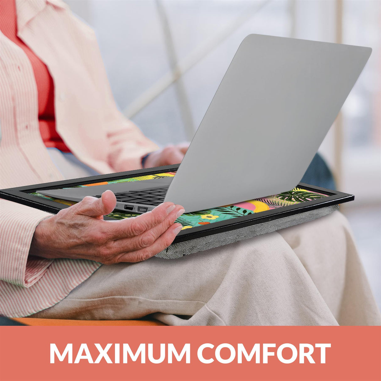 Tropical Fruit Lap Tray With Bean Bag Cushion by Geezy - UKBuyZone