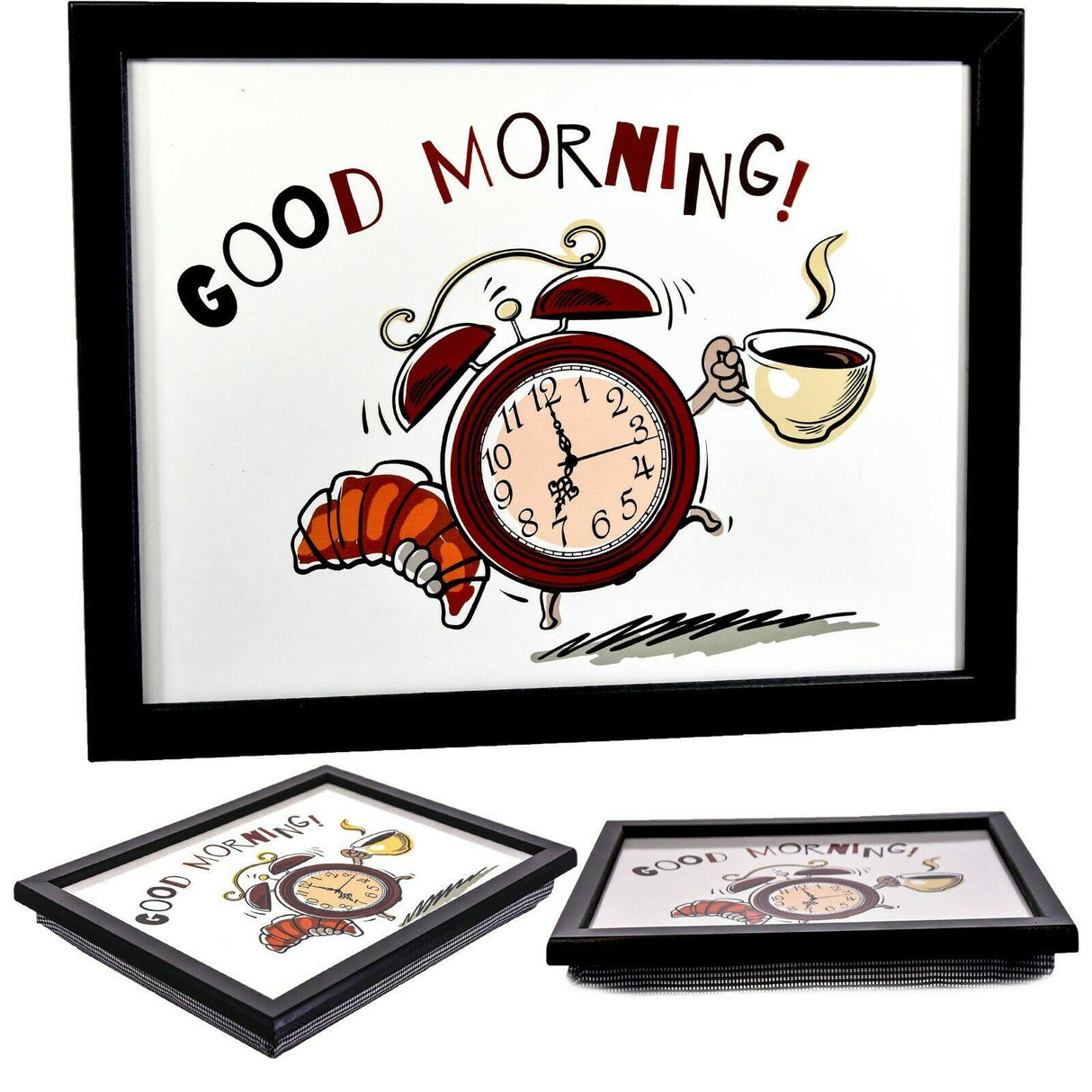 Lap Tray With Bean Bag Cushion (Good Morning) by Geezy - UKBuyZone