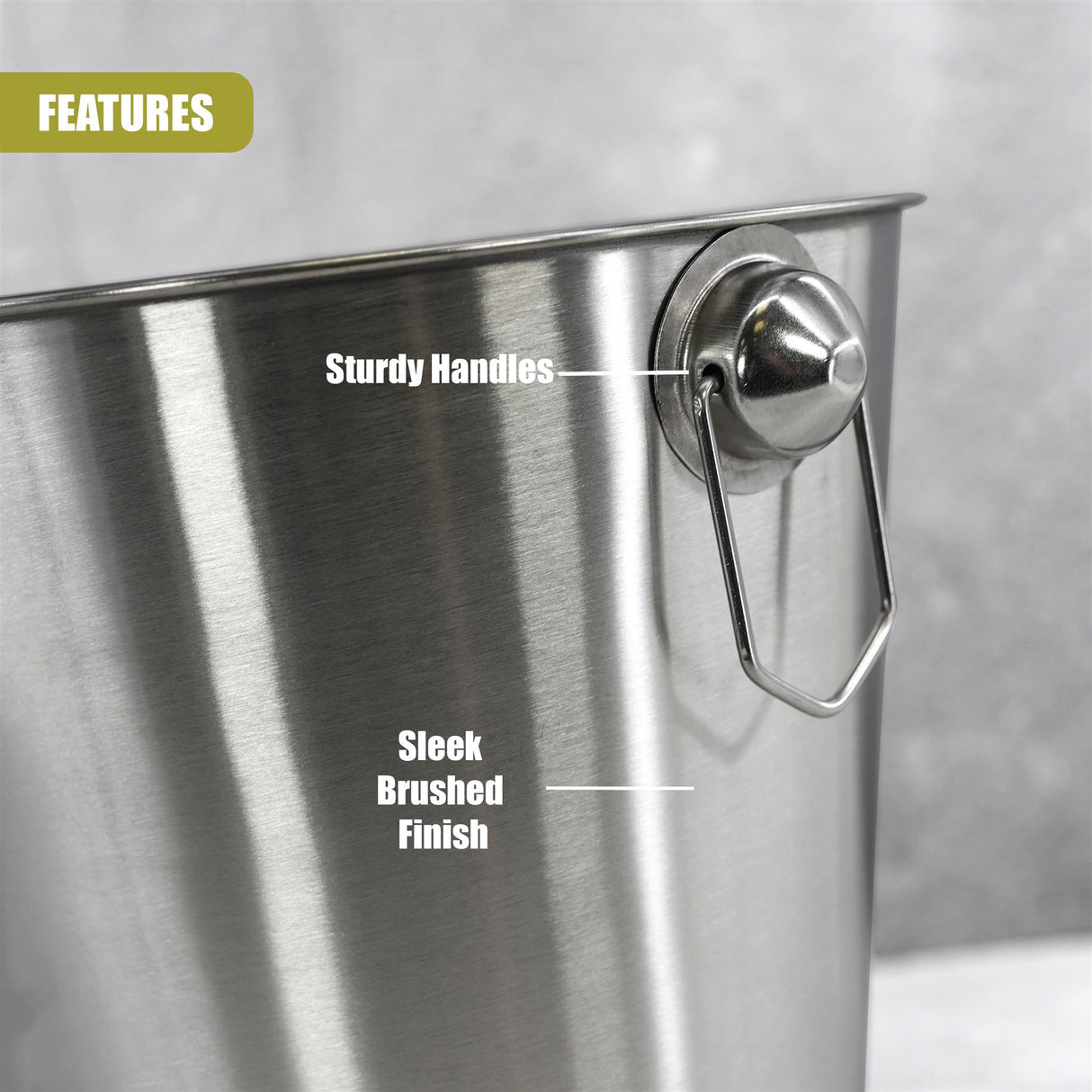 Wine Bucket Brushed Finish by Geezy - UKBuyZone