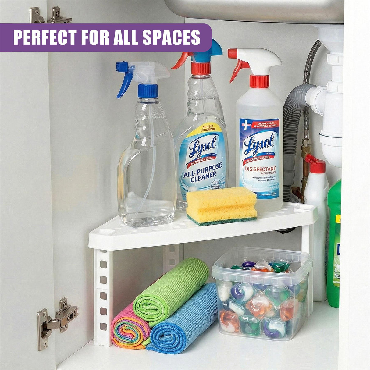 Stackable Corner Shelf Insert