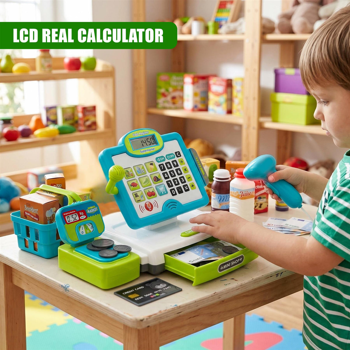 Cash Register Toy Playset