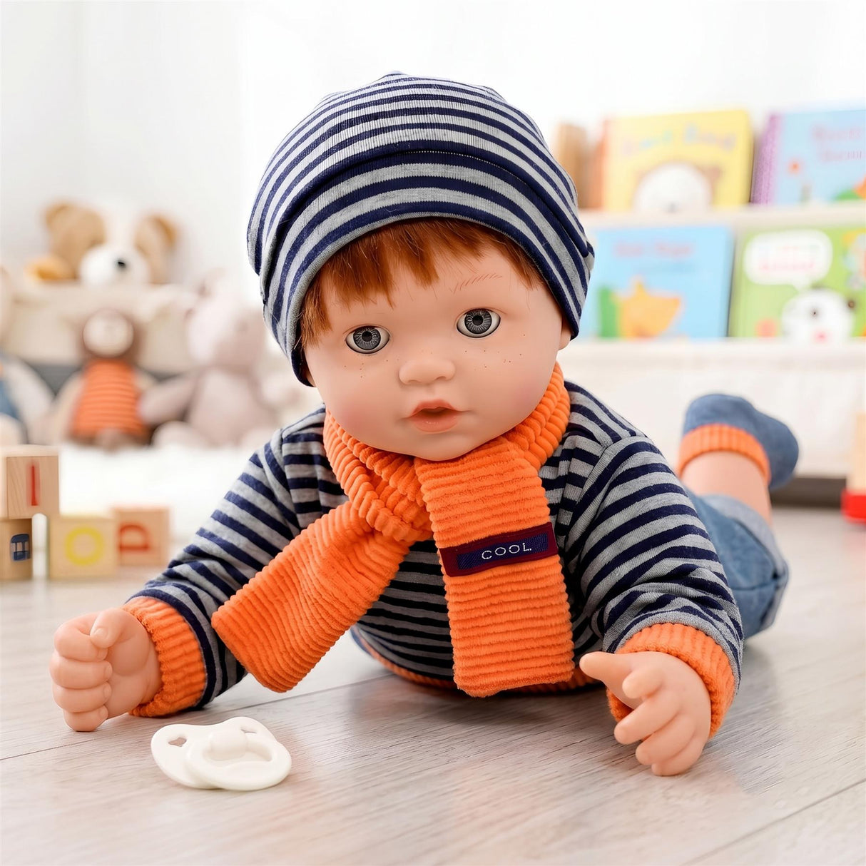 BiBi Sleeping Ginger Boy Doll (45 cm / 18")