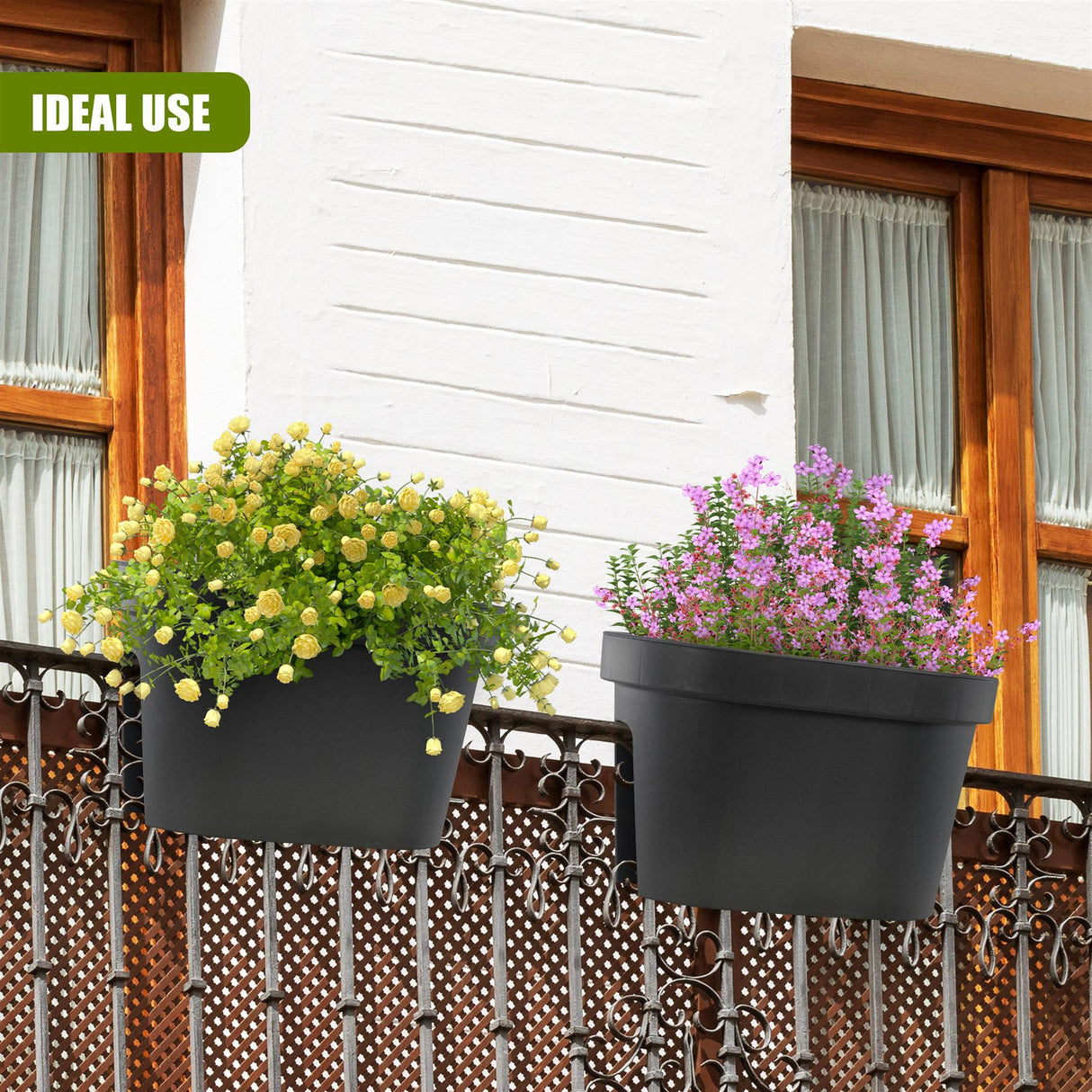 Flower Bridge Hanging Planter Oval Pot by Geezy - UKBuyZone