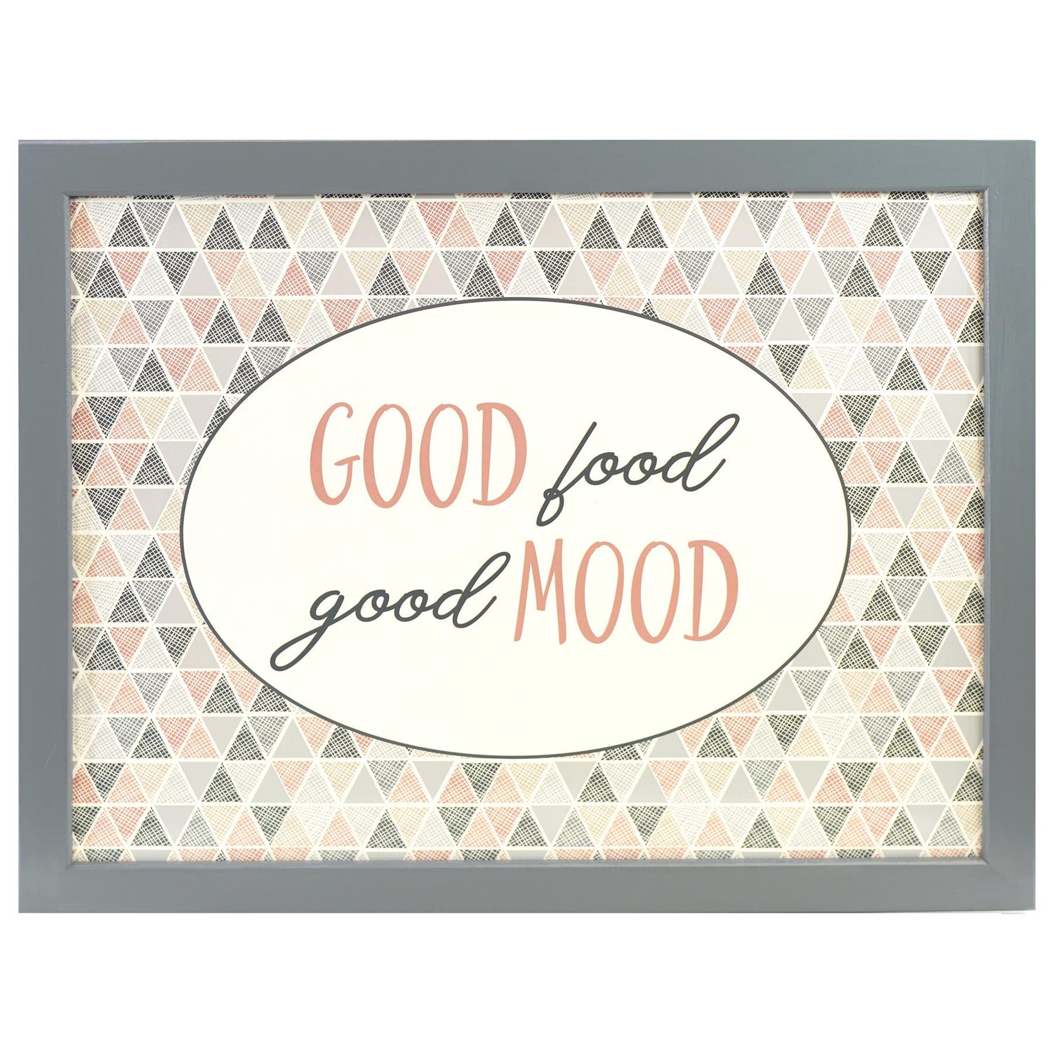 Good Food Good Mood Lap Tray With Bean Bag Cushion by Geezy - UKBuyZone