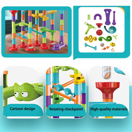 197 Pieces Marble Run Game by The Magic Toy Shop - UKBuyZone