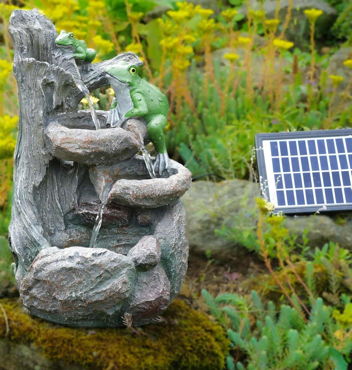 Solar Frog Fountain by GEEZY - UKBuyZone