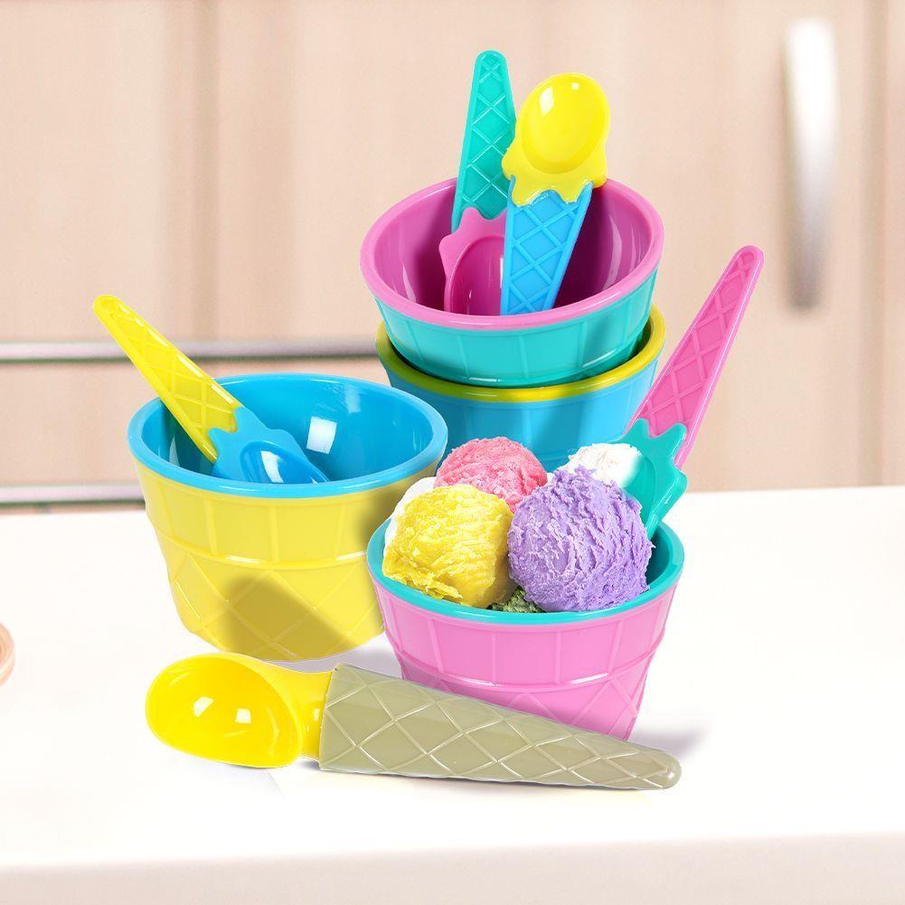 Ice Cream Bowls With Scoops by The Magic Toy Shop - UKBuyZone