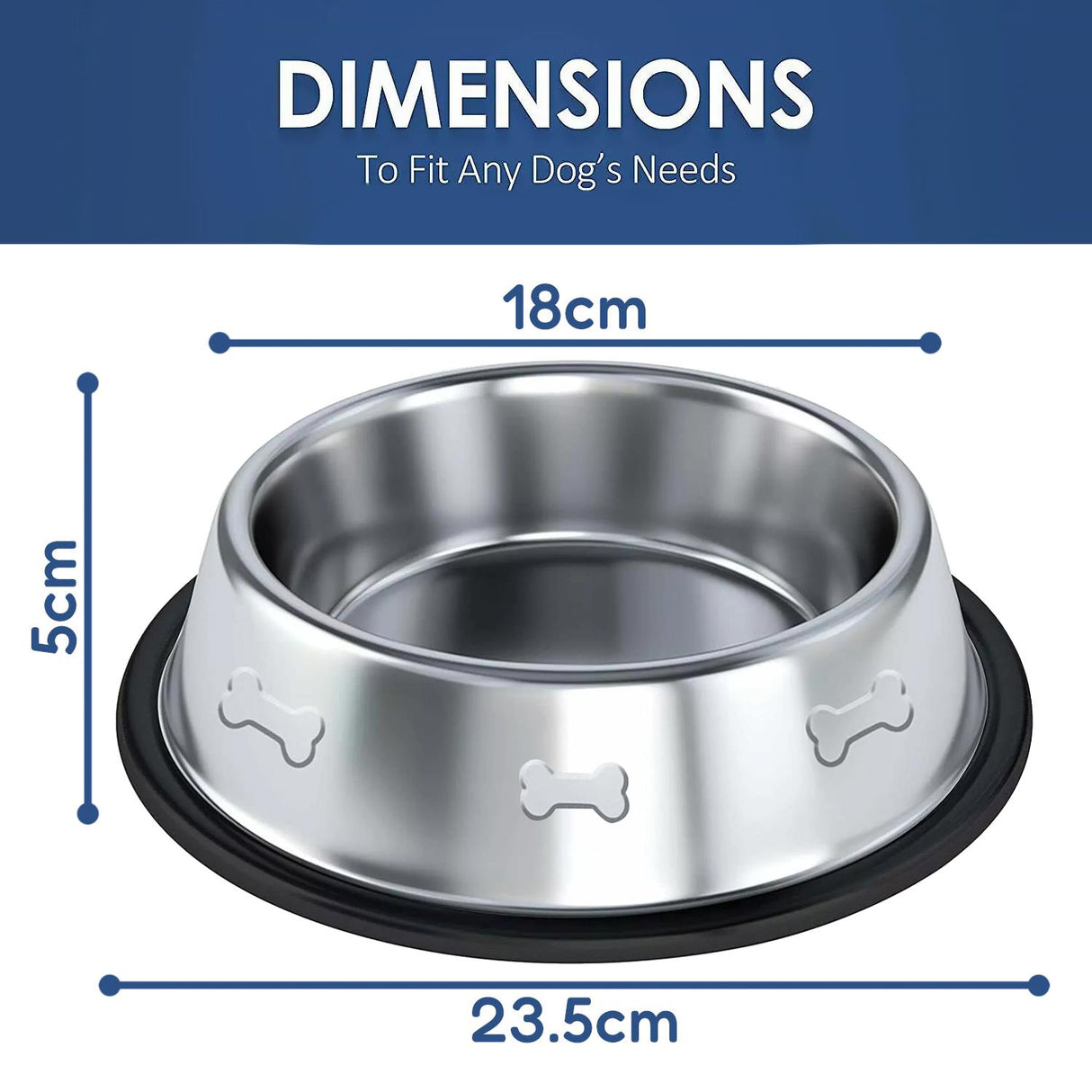 Stainless Steel Dog Bowl by GEEZY - UKBuyZone