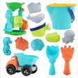 Sand Truck & Accessories Set 16 Pieces by The Magic Toy Shop - UKBuyZone
