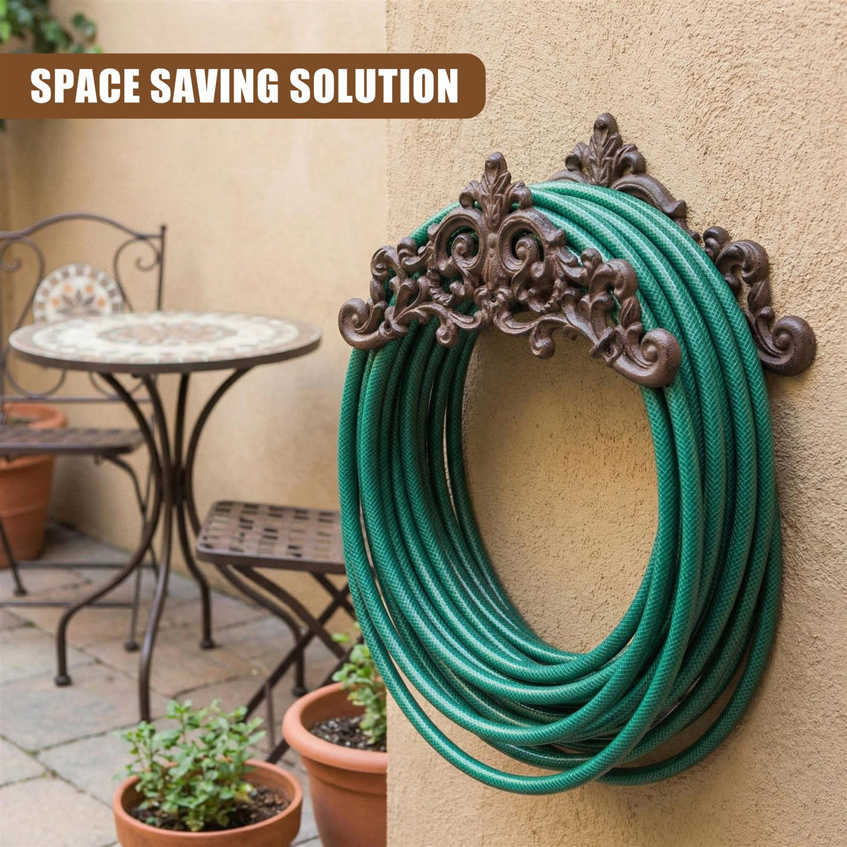 Cast Iron Garden Hose Holder