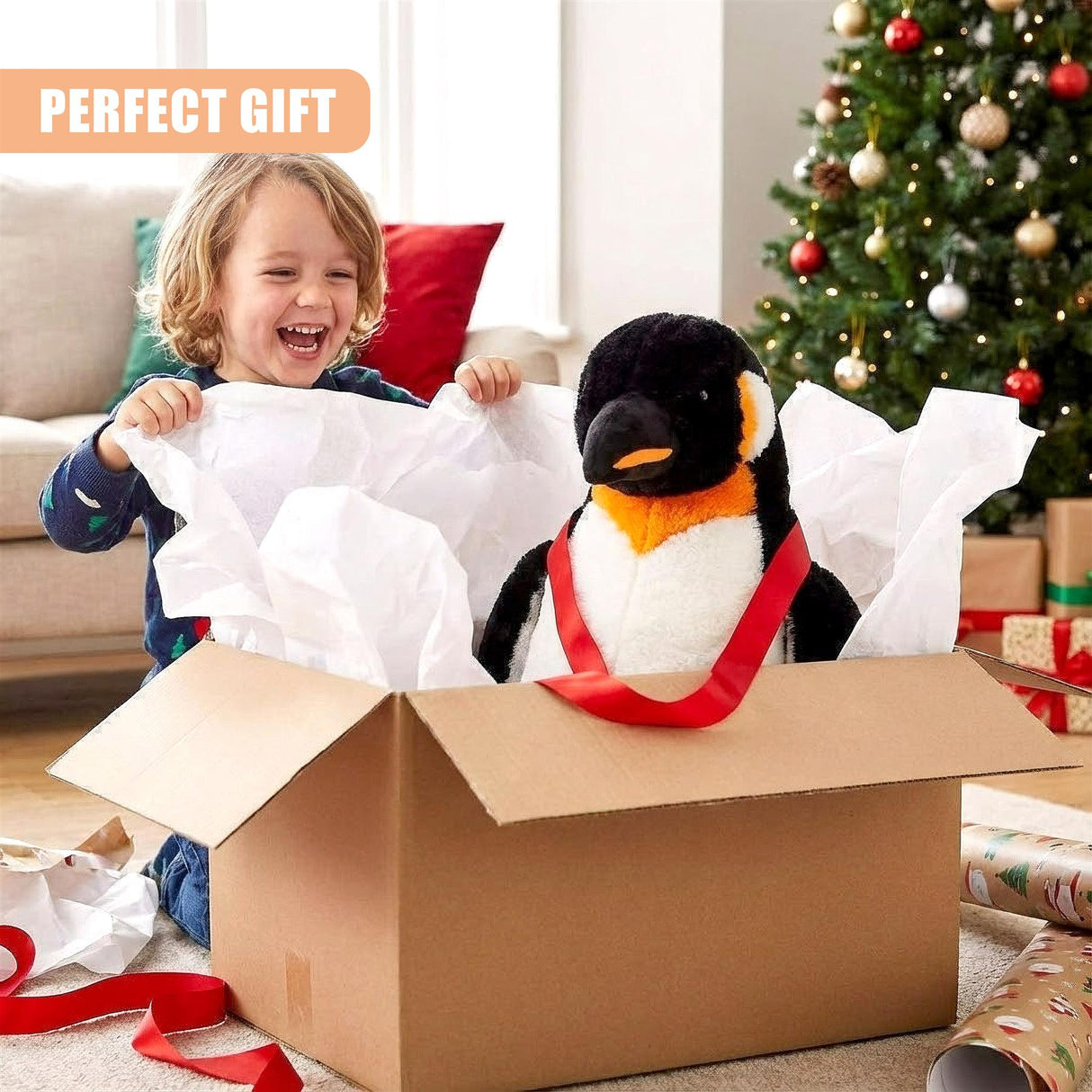 Giant Emperor Penguin Soft Toy - 60 cm