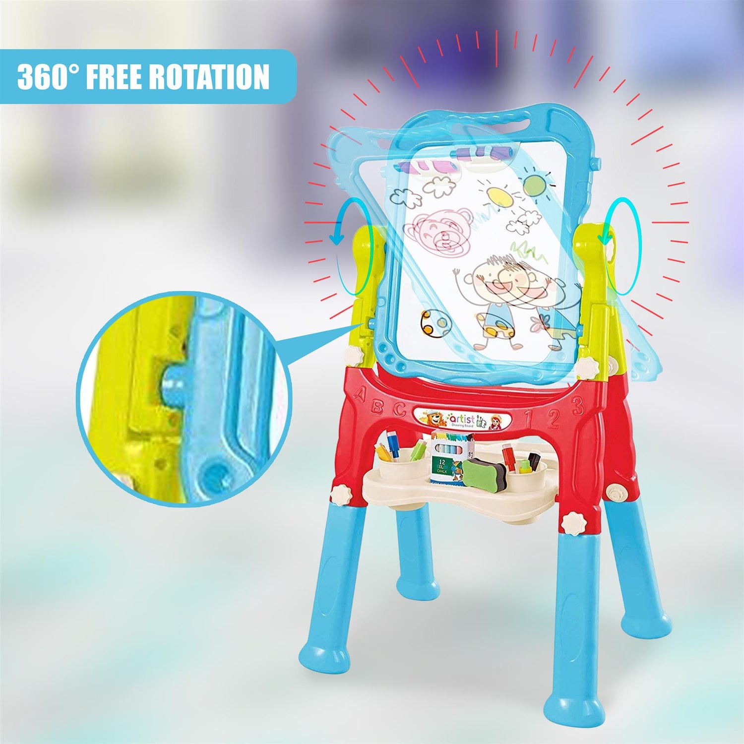 Blue Folding Double-Sided Magnetic Drawing Board by The Magic Toy Shop - UKBuyZone