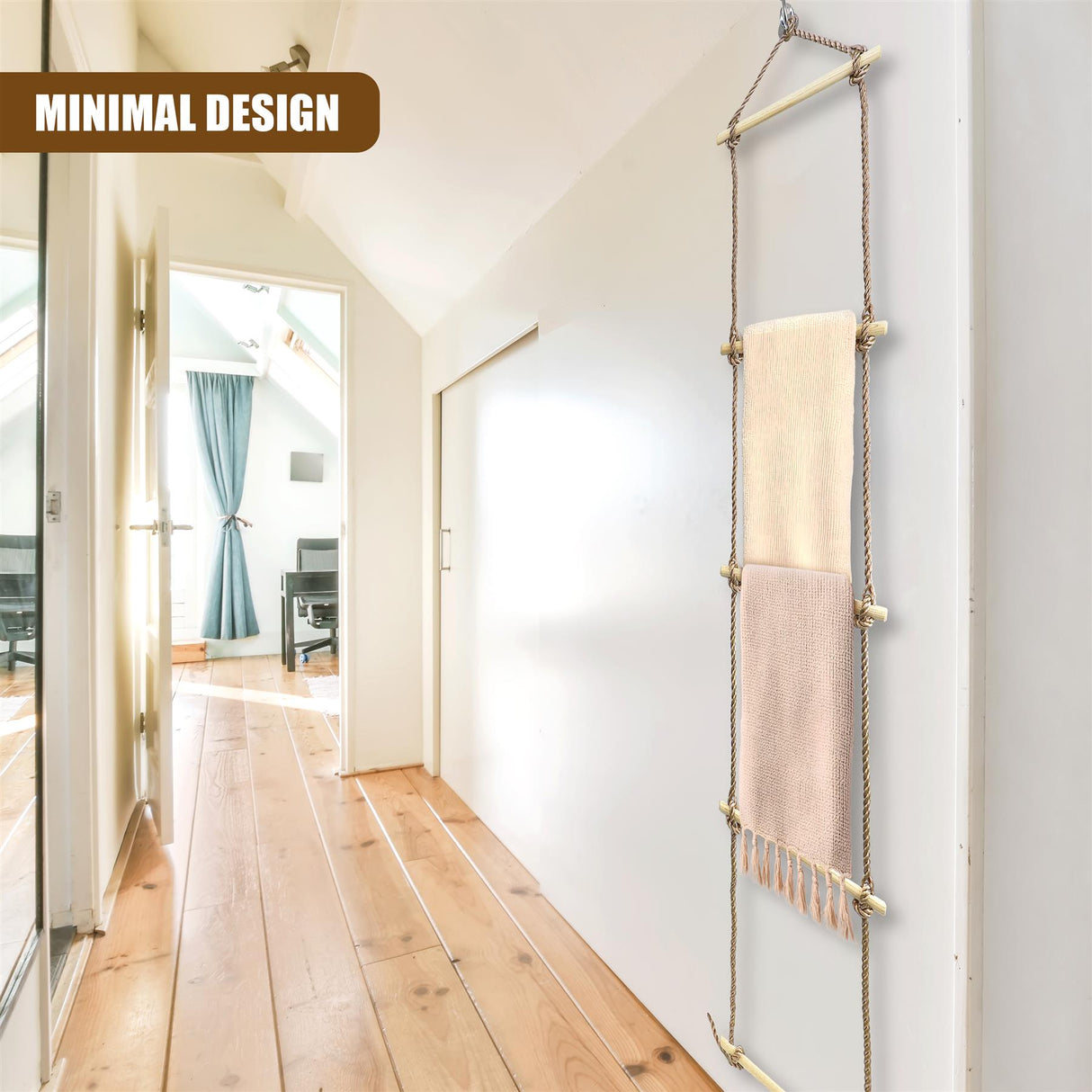 Hanging Blanket Ladder by GEEZY - UKBuyZone