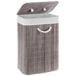 Rectangular Bamboo Basket Grey by GEEZY - UKBuyZone