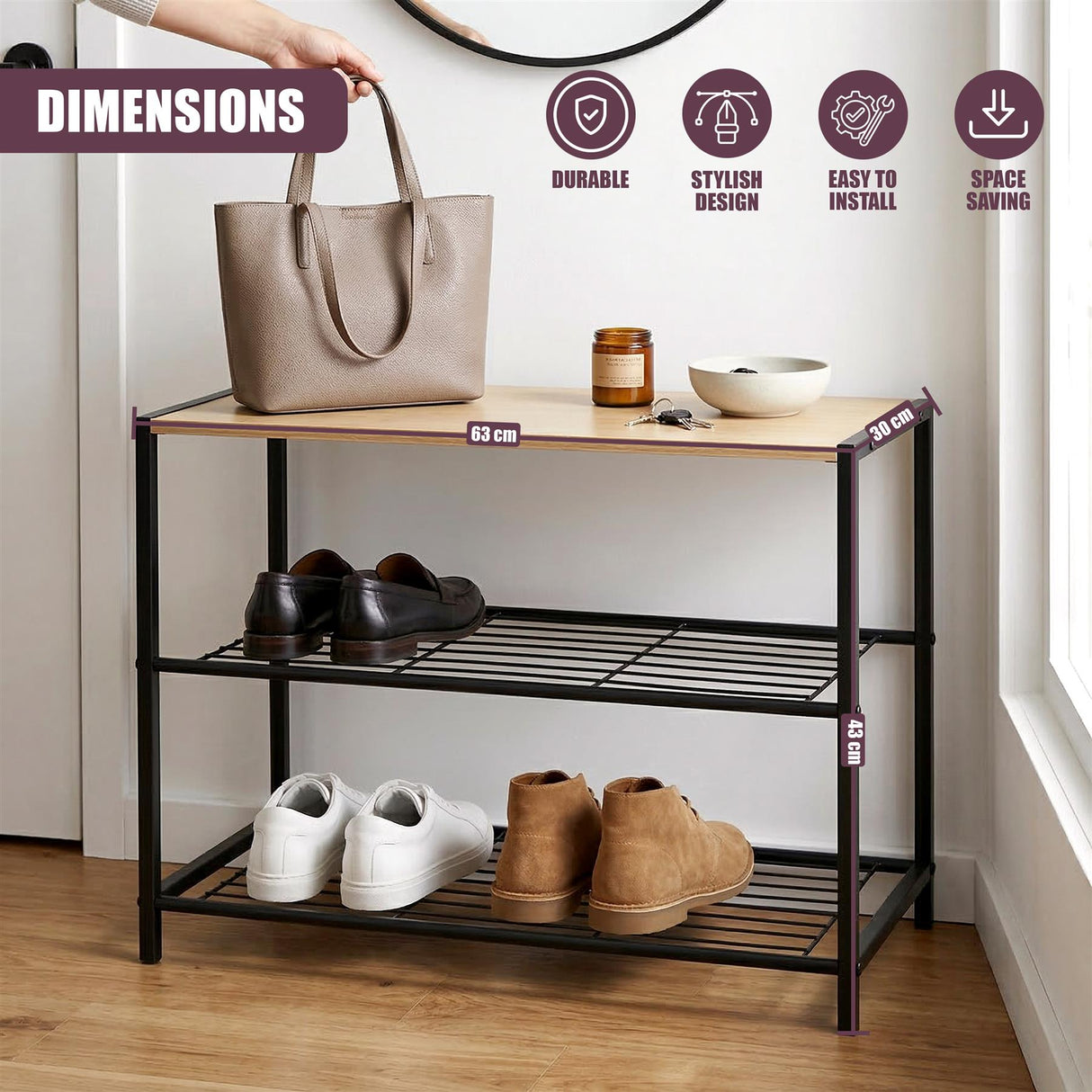 2 Tier Shoe Rack