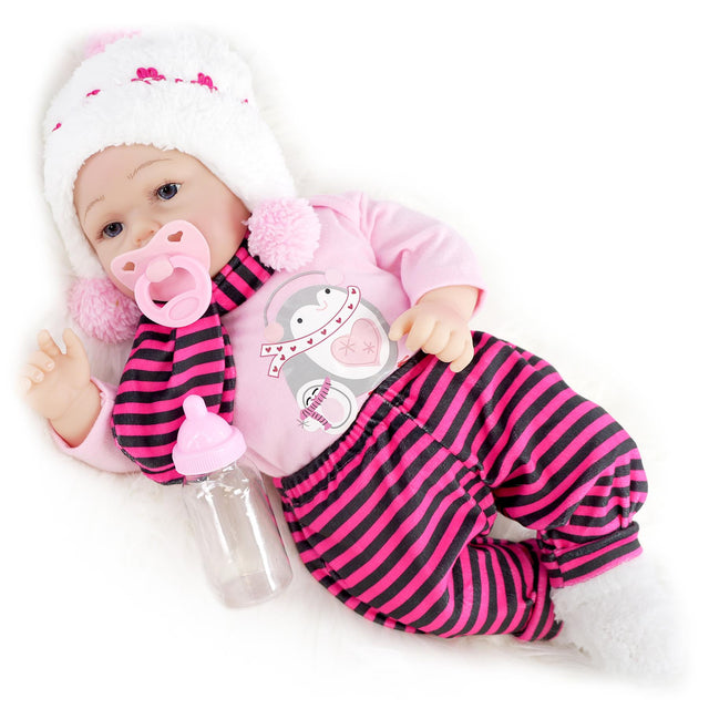 BiBi Reborn Awake Girl "Snowflake" (43 cm / 17") by BiBi Doll - UKBuyZone