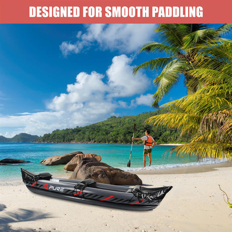 2 Person Inflatable Kayak with Accessories by Geezy - UKBuyZone