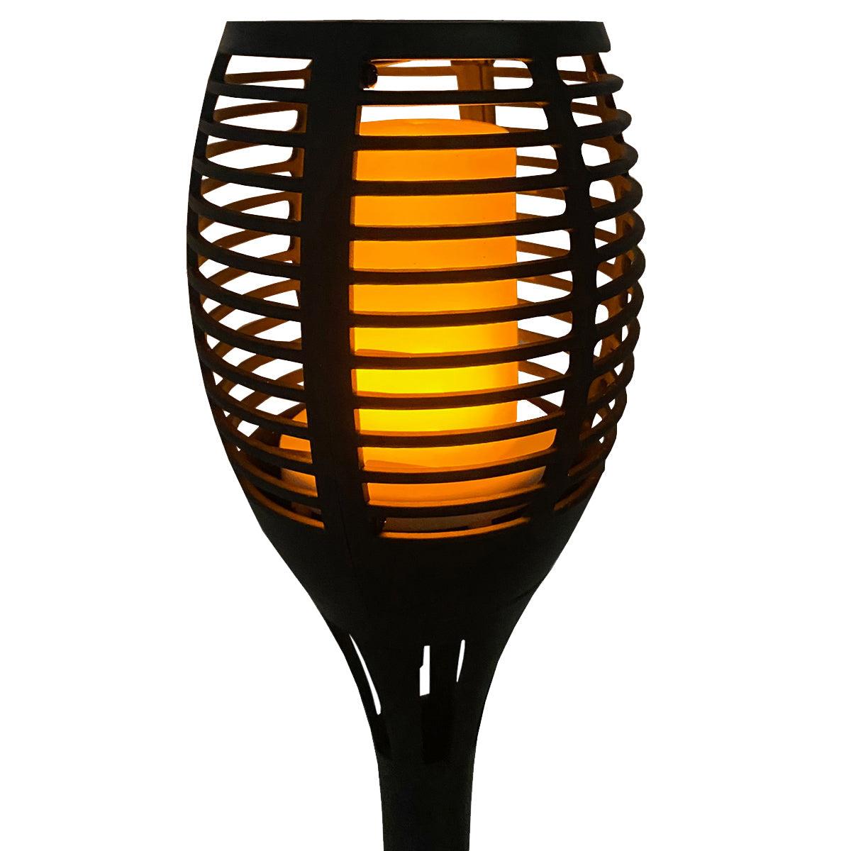 Solar Flame Effect Torch Stake Lights by GEEZY - UKBuyZone