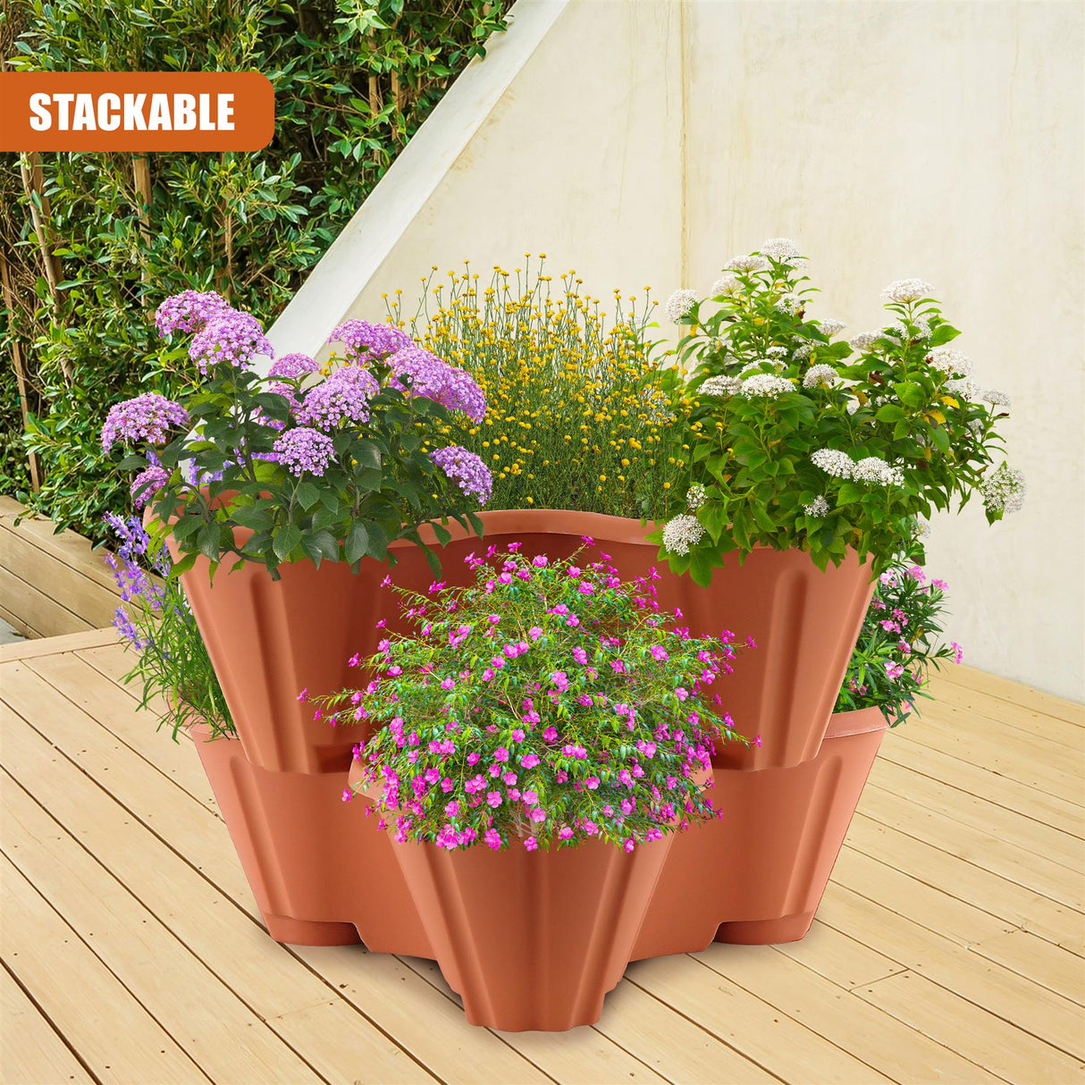 Stackable Strawberry Planter by GEEZY - UKBuyZone