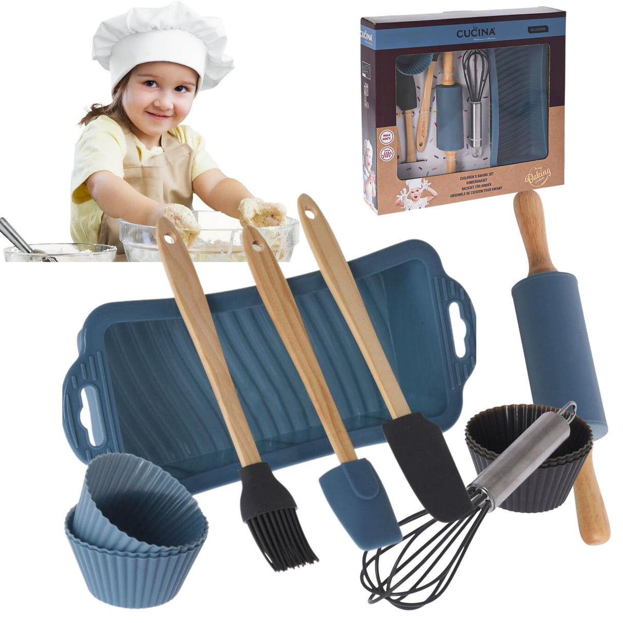 12 Piece Children Baking Set by The Magic Toy Shop - UKBuyZone