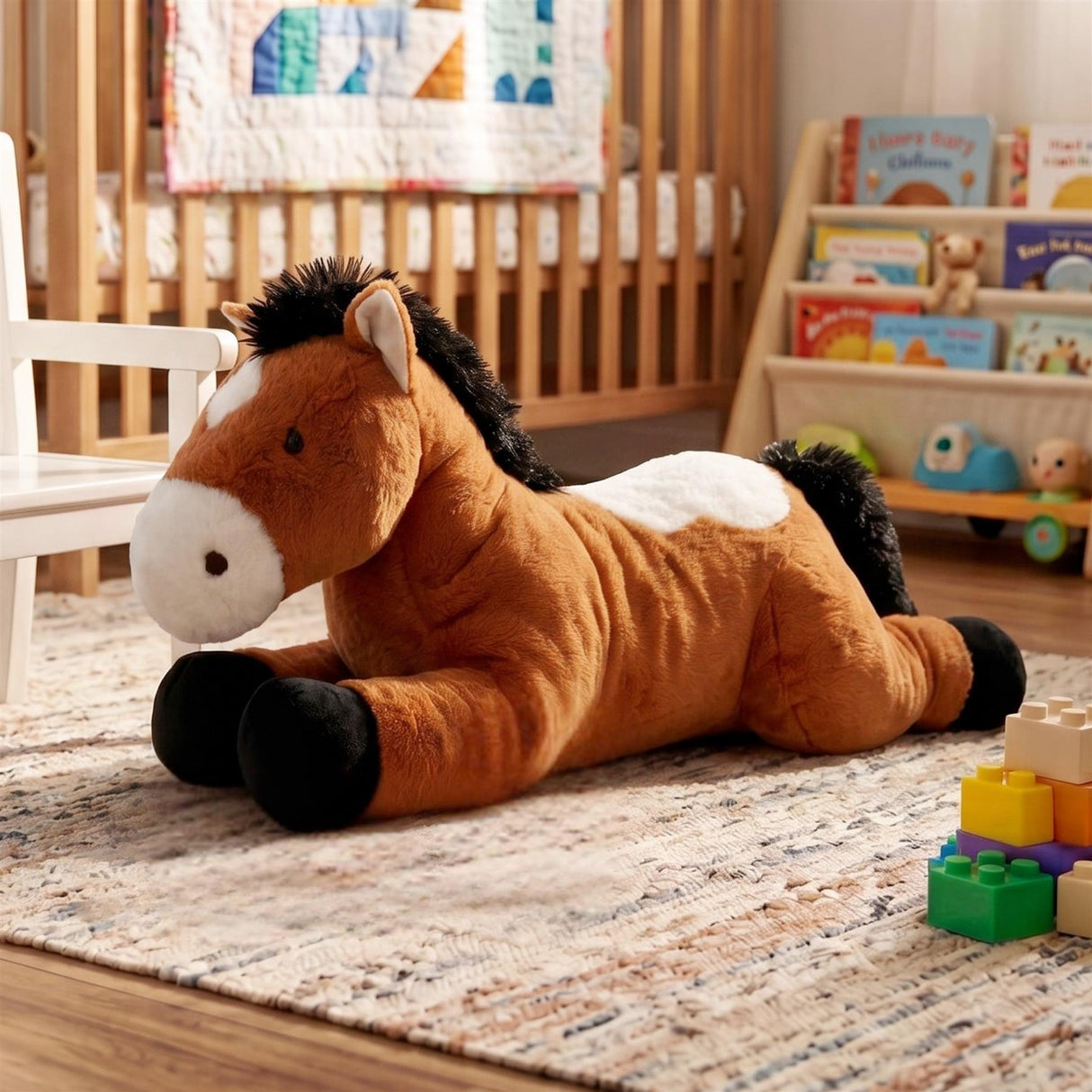 25" Brown Horse Soft Toy