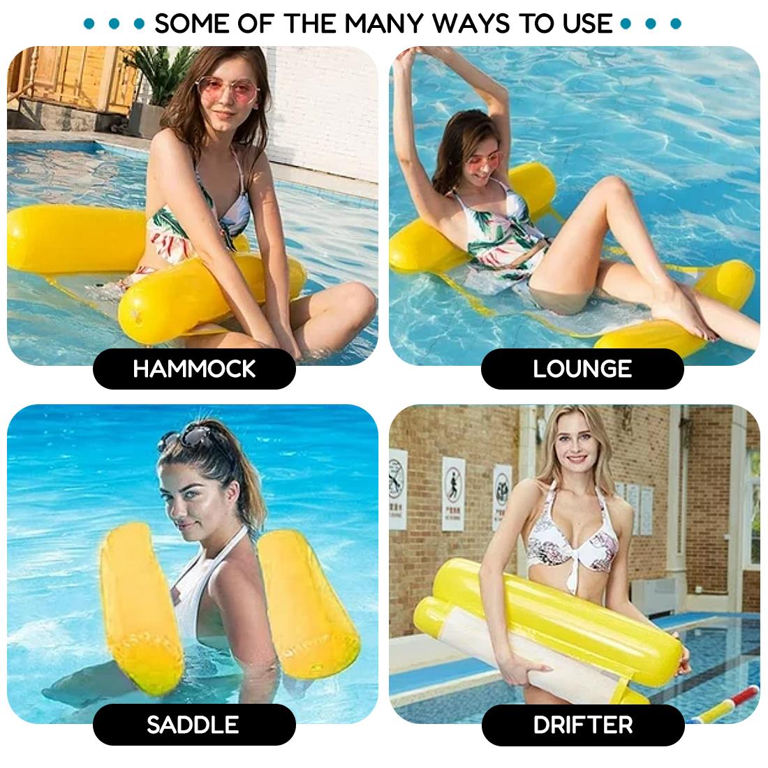 Floating Inflatble Water Hammock Set of 3 by GEEZY - UKBuyZone