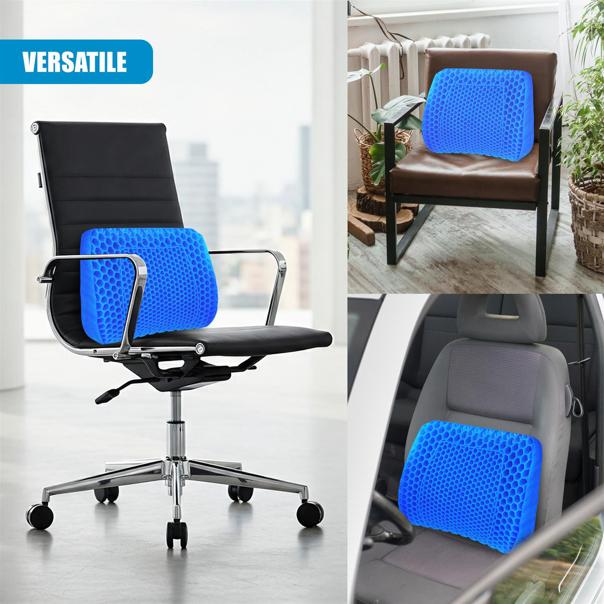 Orthopaedic Gel Seat Cushion by GEEZY - UKBuyZone