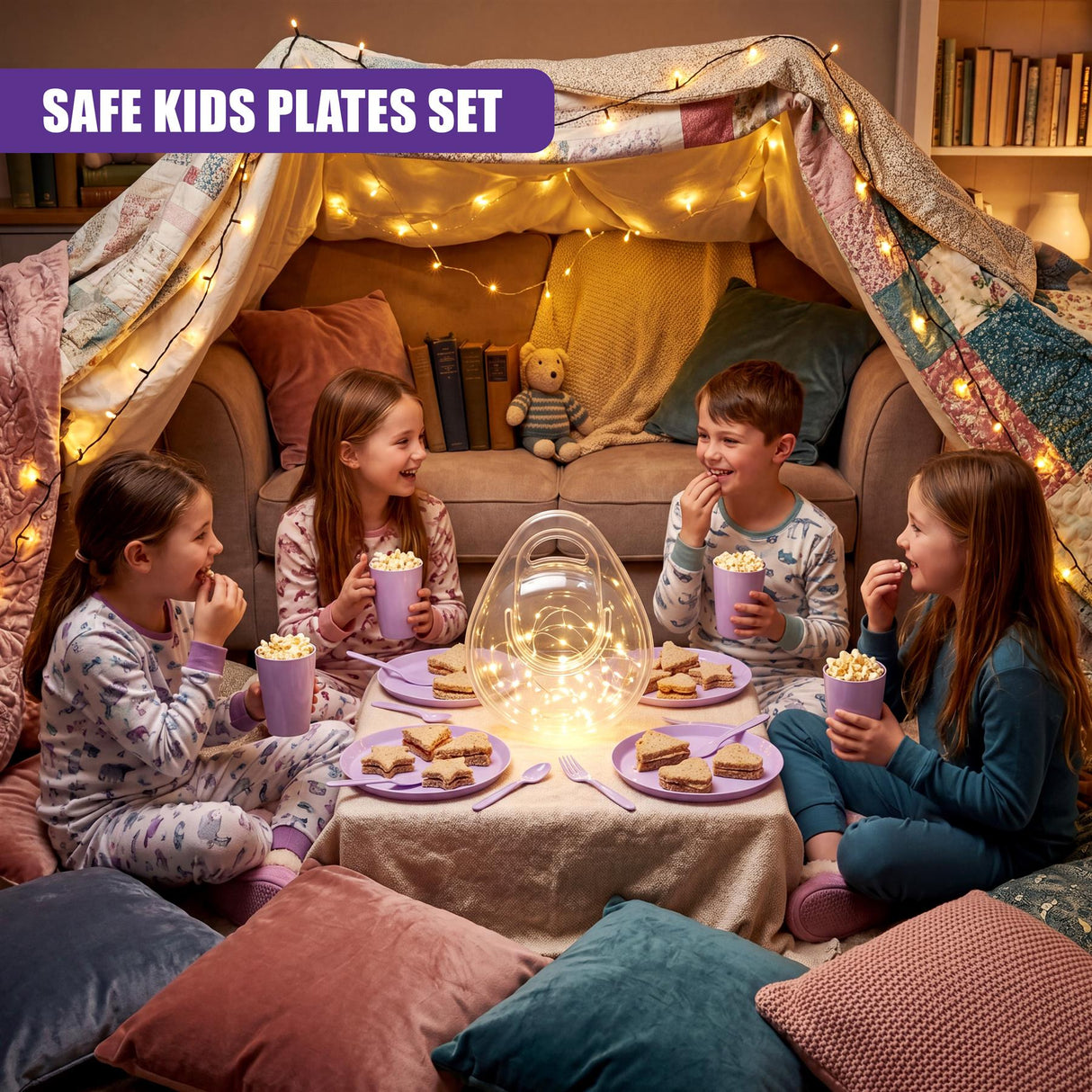 21 Piece Purple Picnic Set