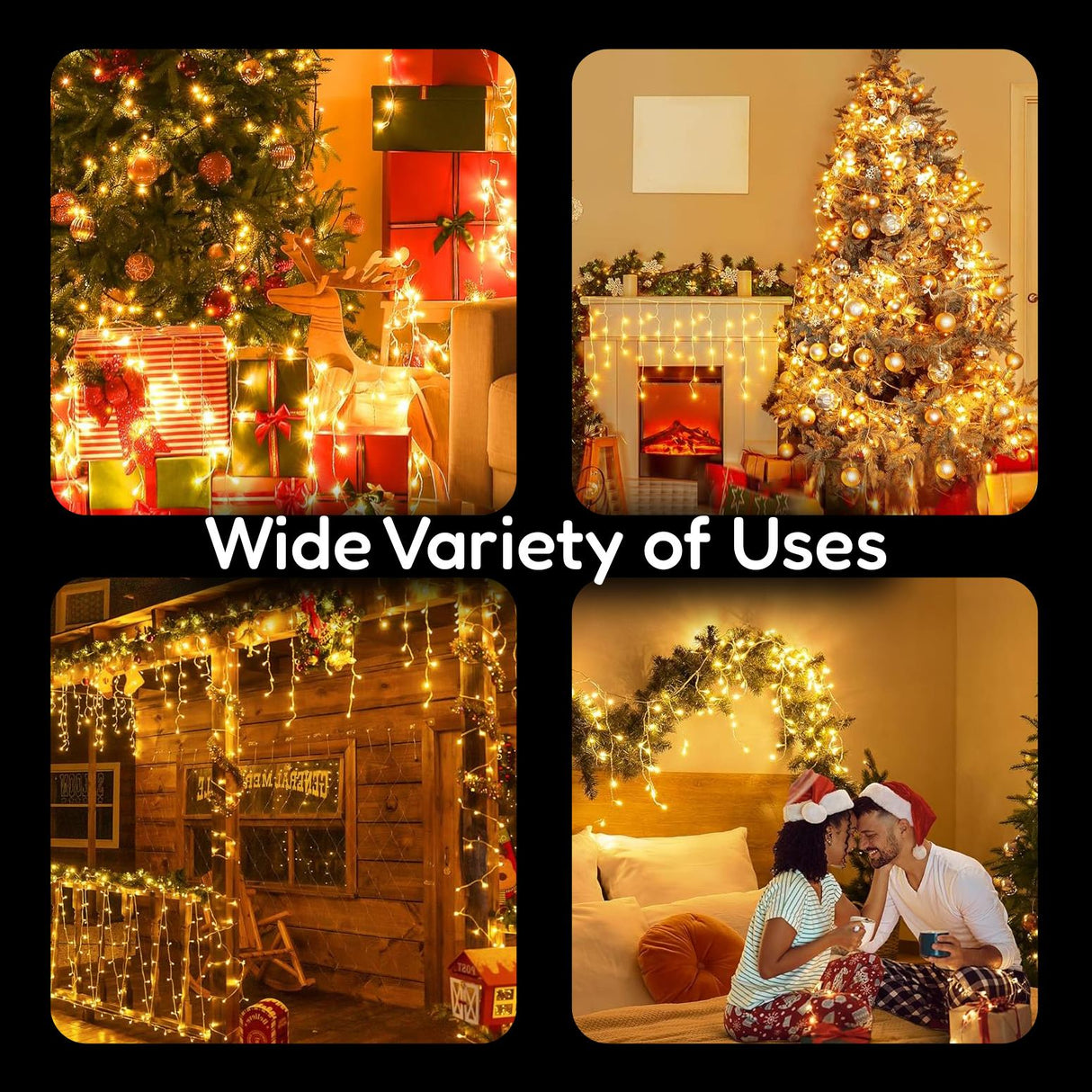 200 Christmas Warm White Led Icicle Lights by The Magic Toy Shop - UKBuyZone