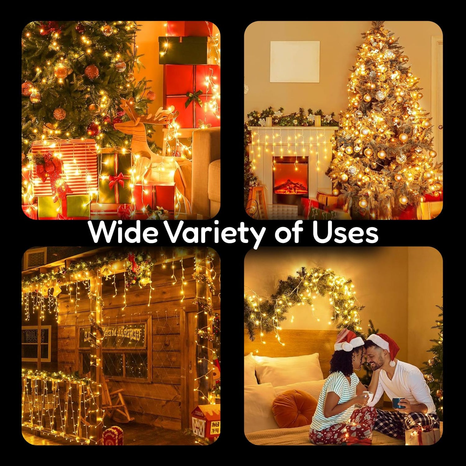 200 Christmas Warm White Led Icicle Lights by The Magic Toy Shop - UKBuyZone