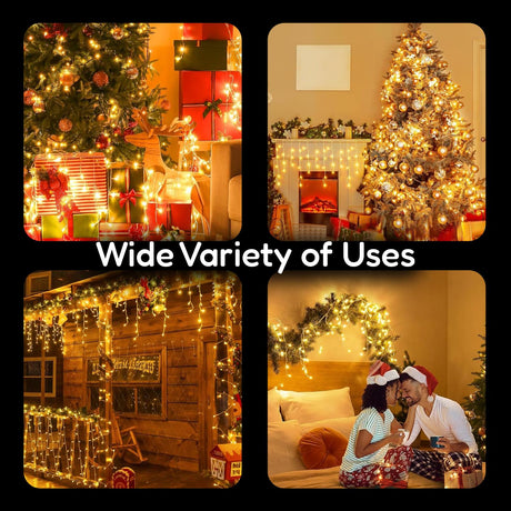 200 Christmas Warm White Led Icicle Lights by The Magic Toy Shop - UKBuyZone