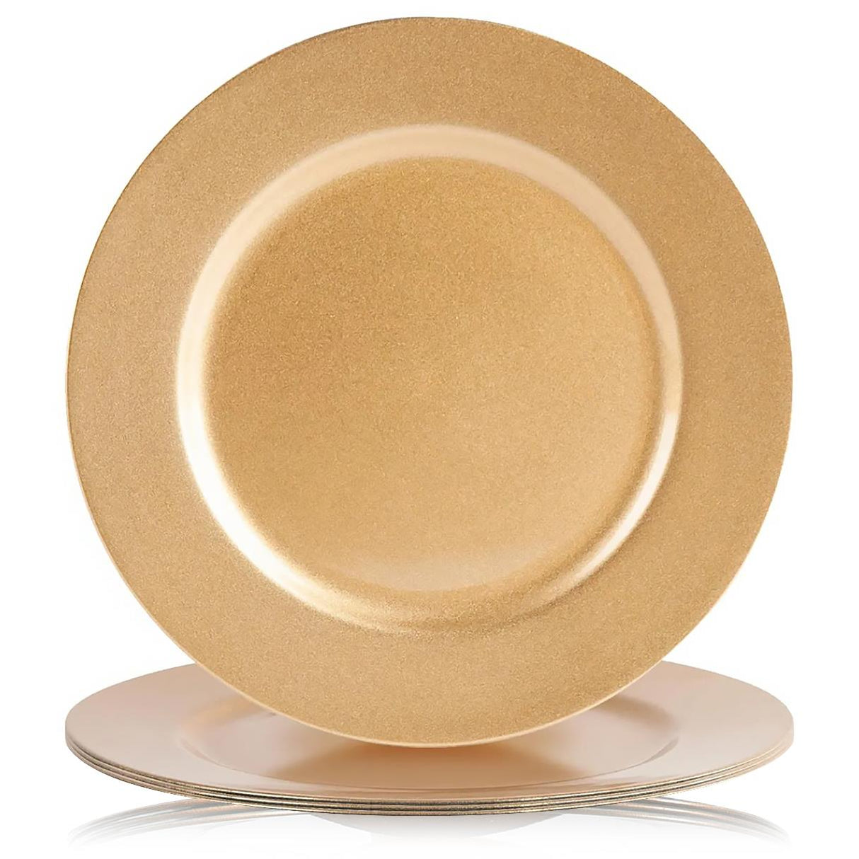 Metallic Charger Plates Set of 4 by GEEZY - UKBuyZone