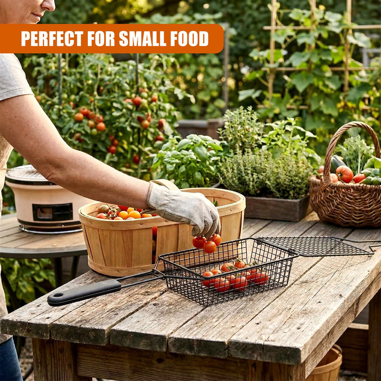 Deep BBQ Grilling Basket